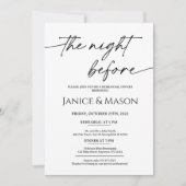 Minimalistische repetitie diner uitnodiging Boho M (Voorkant)