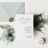 Minimalistische repetitie diner uitnodiging met sc