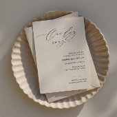 Minimalistische repetitie diner uitnodiging met sc