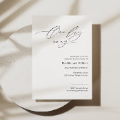 Minimalistische repetitie diner uitnodiging met sc