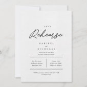 Minimalistische repetitiediner kaart (Voorkant)