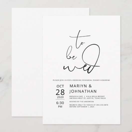 Minimalistische repetities voor weduwen kaart (Voorkant / Achterkant)