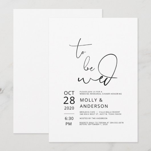 Minimalistische repetities voor weduwen kaart (Voorkant / Achterkant)