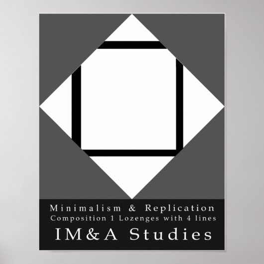 Minimalistische replicatie 1 Samenstelling 1 Poster (Voorkant)