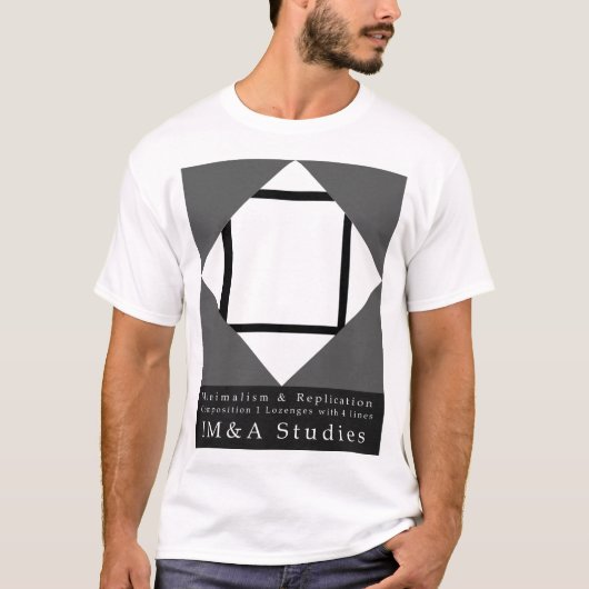 Minimalistische replicatie 1 Samenstelling 1 T-shirt (Voorkant)