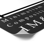 Minimalistische replicatie 2 Samenstelling 1 met b Poster (Hoek)