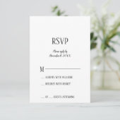 Minimalistische Retirement Party RSVP-kaart RSVP Kaartje (Staand voorkant)