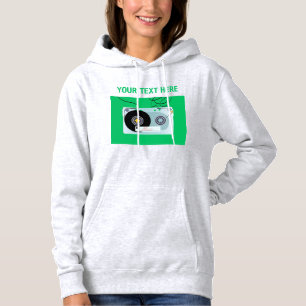 Minimalistische Retro Audiocassetteband Vintage Mu Hoodie