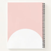 Minimalistische Retro Blush Pink Dankbaarheid Dagb Notitieboek (Achterkant)