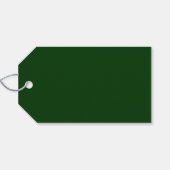 Minimalistische retro chip | Groen Goud Vrolijk Ke Cadeaulabel (Achterkant Horizontaal)