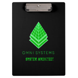 Minimalistische Retro-Futurisme Omni Systems Tech Klembord