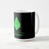 Minimalistische Retro-Futurisme Omni Systems Tech Koffiemok (Voorkant rechts)