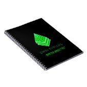 Minimalistische Retro-Futurisme Omni Systems Tech Notitieboek (Rechterzijde)