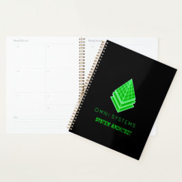 Minimalistische Retro-Futurisme Omni Systems Tech Planner