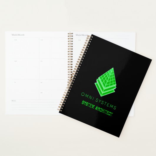 Minimalistische Retro-Futurisme Omni Systems Tech Planner (Display)