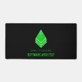 Minimalistische Retro-Futurisme Omni Systems Techn Bureaumat (Voorkant)