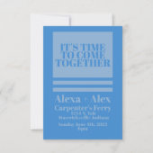 Minimalistische retro-geïnspireerde uitnodiging (Voorkant)