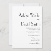 Minimalistische retro-getinte trouwuitnodiging kaart (Voorkant)