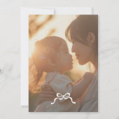 Minimalistische retro groene bogen foto feestdagenkaart (Voorkant)