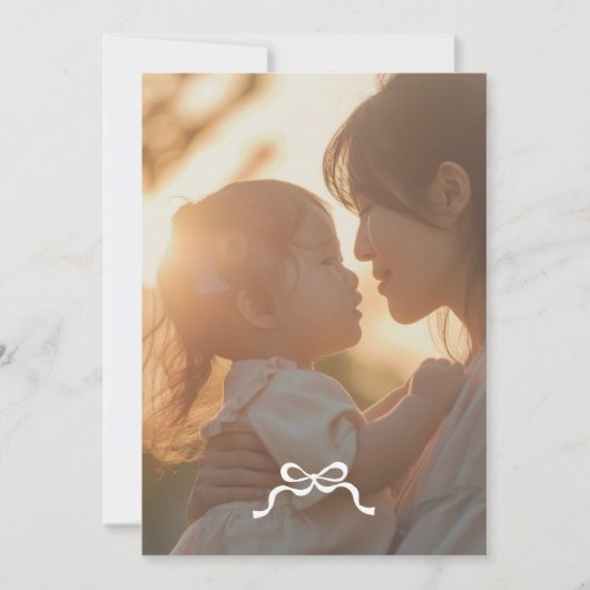 Minimalistische retro groene bogen foto feestdagenkaart (Voorkant)