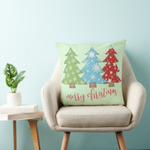 Minimalistische Retro Kerstboom Sierkussen