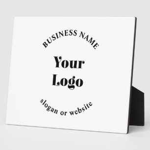 Minimalistische Retro-Modern Sjabloon voor je Logo Fotoplaat