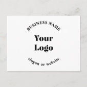 Minimalistische Retro-Moderne Sjabloon voor uw Log Briefkaart (Voorkant)