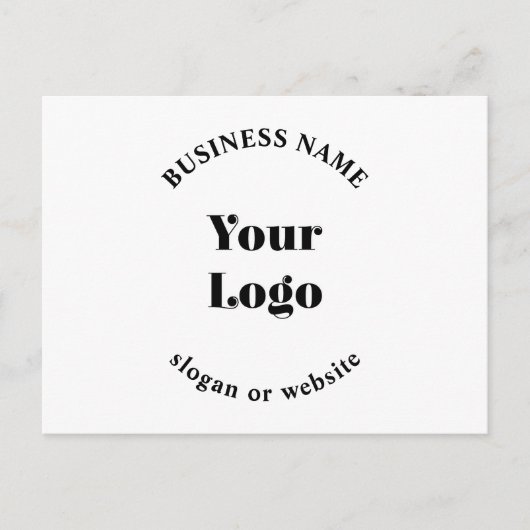 Minimalistische Retro-Moderne Sjabloon voor uw Log Briefkaart (Voorkant)