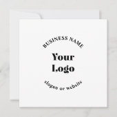 Minimalistische Retro-Moderne Sjabloon voor uw Log Kaart (Voorkant)