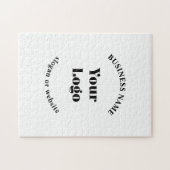 Minimalistische Retro-Moderne Sjabloon voor uw Log Legpuzzel (Horizontaal)