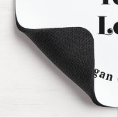 Minimalistische Retro-Moderne Sjabloon voor uw Log Muismat (Hoek)