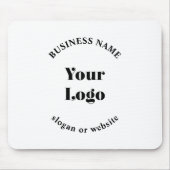 Minimalistische Retro-Moderne Sjabloon voor uw Log Muismat (Voorkant)