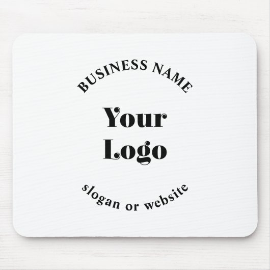 Minimalistische Retro-Moderne Sjabloon voor uw Log Muismat (Voorkant)