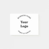 Minimalistische Retro-Moderne Sjabloon voor uw Log Post-it® Notes (Voorkant)