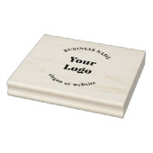 Minimalistische Retro-Moderne Sjabloon voor uw Log Rubberstempel (Stempel)