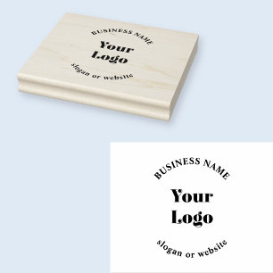 Minimalistische Retro-Moderne Sjabloon voor uw Log Rubberstempel