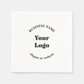 Minimalistische Retro-Moderne Sjabloon voor uw Log Servet (Voorkant)