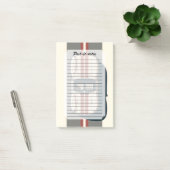 Minimalistische Retro Raceauto Streep Post-it® Notes (Kantoor)