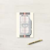 Minimalistische Retro Raceauto Streep Post-it® Notes (Op bureau)