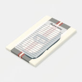 Minimalistische Retro Raceauto Streep Post-it® Notes (Schuin)
