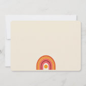 Minimalistische Retro Rainbow Note-Kaart Kaart (Voorkant)