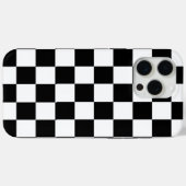 Minimalistische Retro Schachbrett – Monochrome Str Case-Mate iPhone Case (Achterkant (horizontaal))