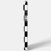 Minimalistische Retro Schachbrett – Monochrome Str Case-Mate iPhone Case (Achterkant / Links)