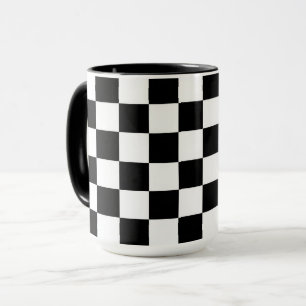 Minimalistische Retro Schachbrett – Monochrome Str Mok