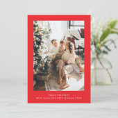 Minimalistische Retro Schrijfmachine Twee Vertical Feestdagenkaart (Staand voorkant)