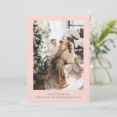 Minimalistische Retro Schrijfmachine Verticale Fot Feestdagenkaart (Staand voorkant)