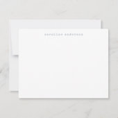 Minimalistische Retro Typemachine Lettertype Geper Notitiekaartje (Voorkant)