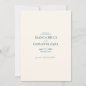 Minimalistische Retro Typografie Trouwen Save the  Kaart (Voorkant)