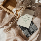 Minimalistische Retro Typografie Trouwen Save the  Kaart