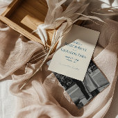 Minimalistische Retro Typografie Trouwen Save the  Kaart